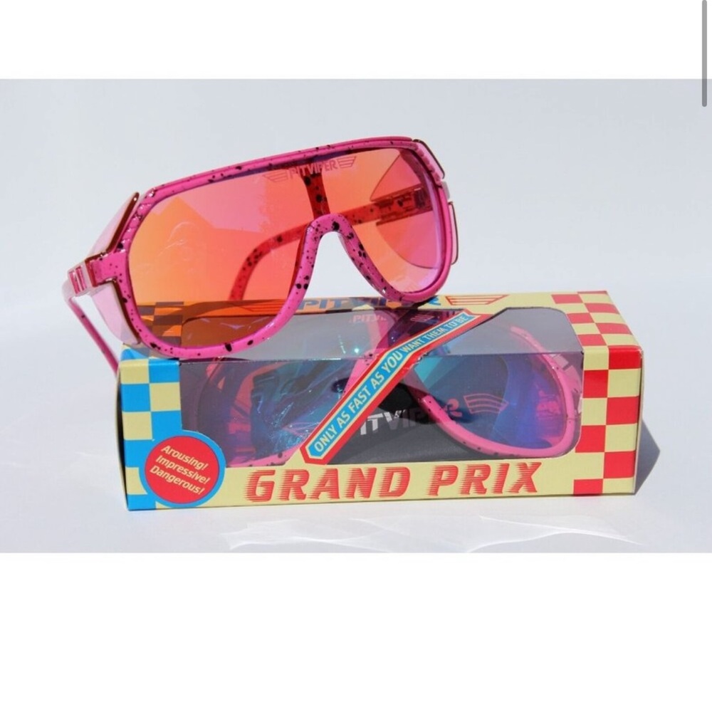 PIT VIPER The Crawdaddy Climax Grand Prix Sunglasses Pink/Blue